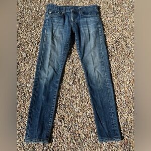 AG Adriano Goldschmied "Nikki Relaxed Skinny" distressed jeans - size 27R